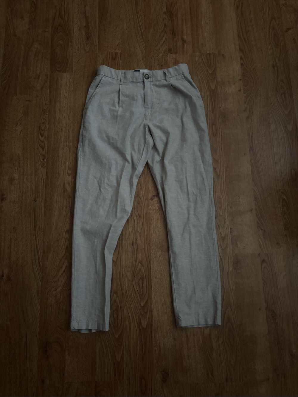Old Navy Light Beige Linen Pants
